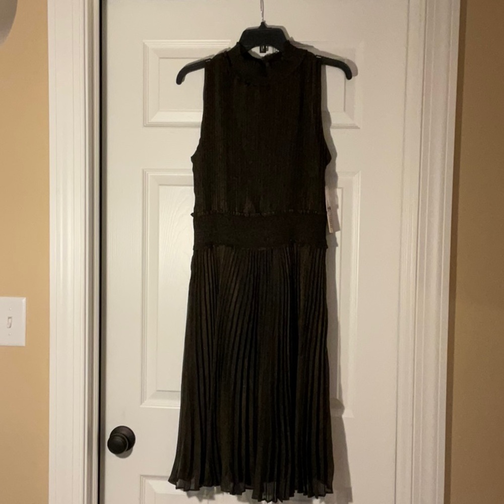 Nanette Lepore Black Pleated Dress